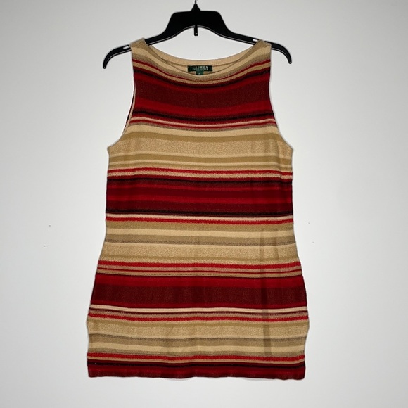 Lauren Ralph‎ Lauren Sleeveless Tunic Sz Petite Large - Picture 1 of 3